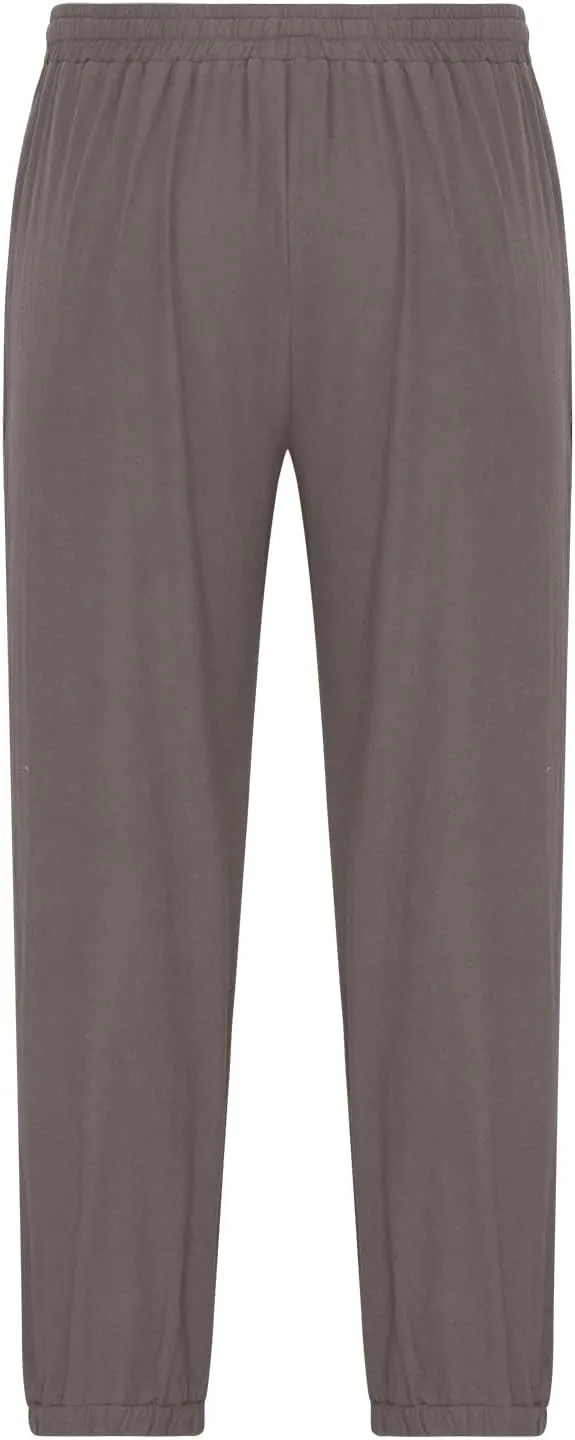 Mens Pants Casual Cinch Bottom Harem Pants Elastic Waist Drawstring Tapered Pant Baggy Breathable Jogger with Pockets