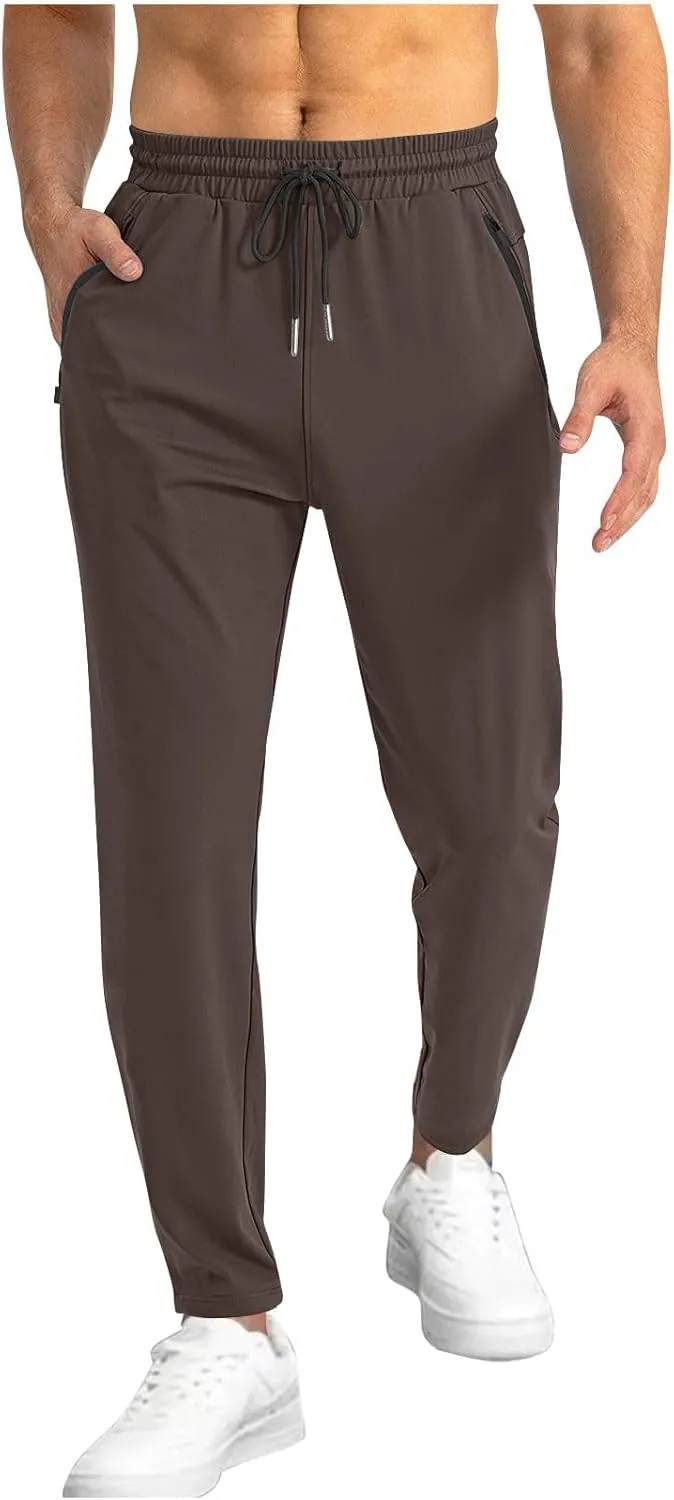 Mens Sport Pants Spring Summer Casual Fashion Comfy Fit Jogger Pant Elastic Waist Drawstring Lightweight Sweatopants