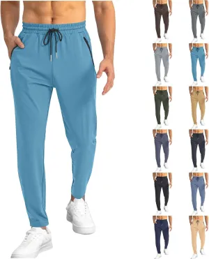 Mens Sport Pants Spring Summer Casual Fashion Comfy Fit Jogger Pant Elastic Waist Drawstring Lightweight Sweatopants
