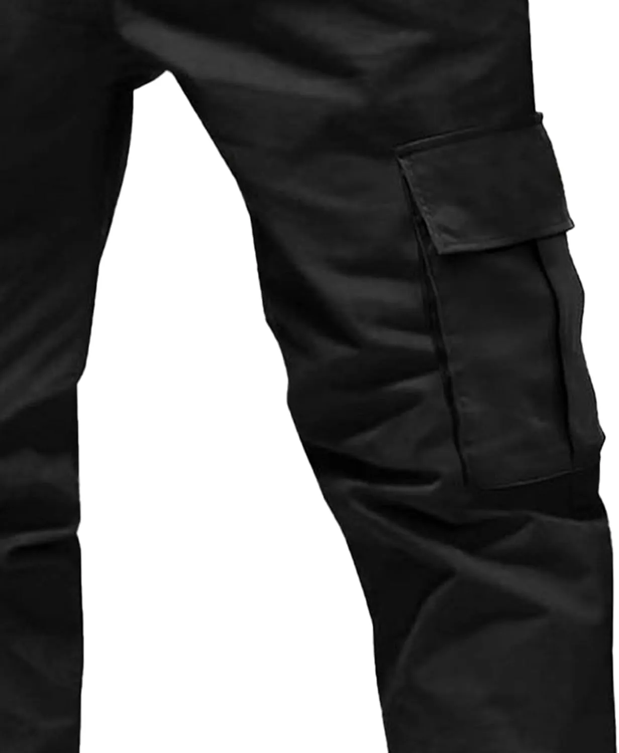 Men's Stylish Work Cargo Hiking Pants Cotton Casual Joggers Comfort Pants Elastic Waist Stretch Trousers