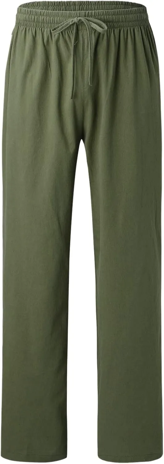 Mens Sweatpants with Pockets Big and Tall Gym Stretch Jogger Pants Mens Cargo Sweatpants Heavyweight Fleece Trousers