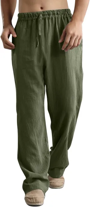 Mens Sweatpants with Pockets Big and Tall Gym Stretch Jogger Pants Mens Cargo Sweatpants Heavyweight Fleece Trousers
