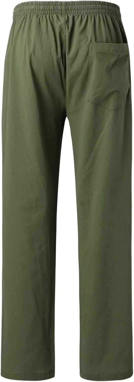 Mens Sweatpants with Pockets Big and Tall Gym Stretch Jogger Pants Mens Cargo Sweatpants Heavyweight Fleece Trousers