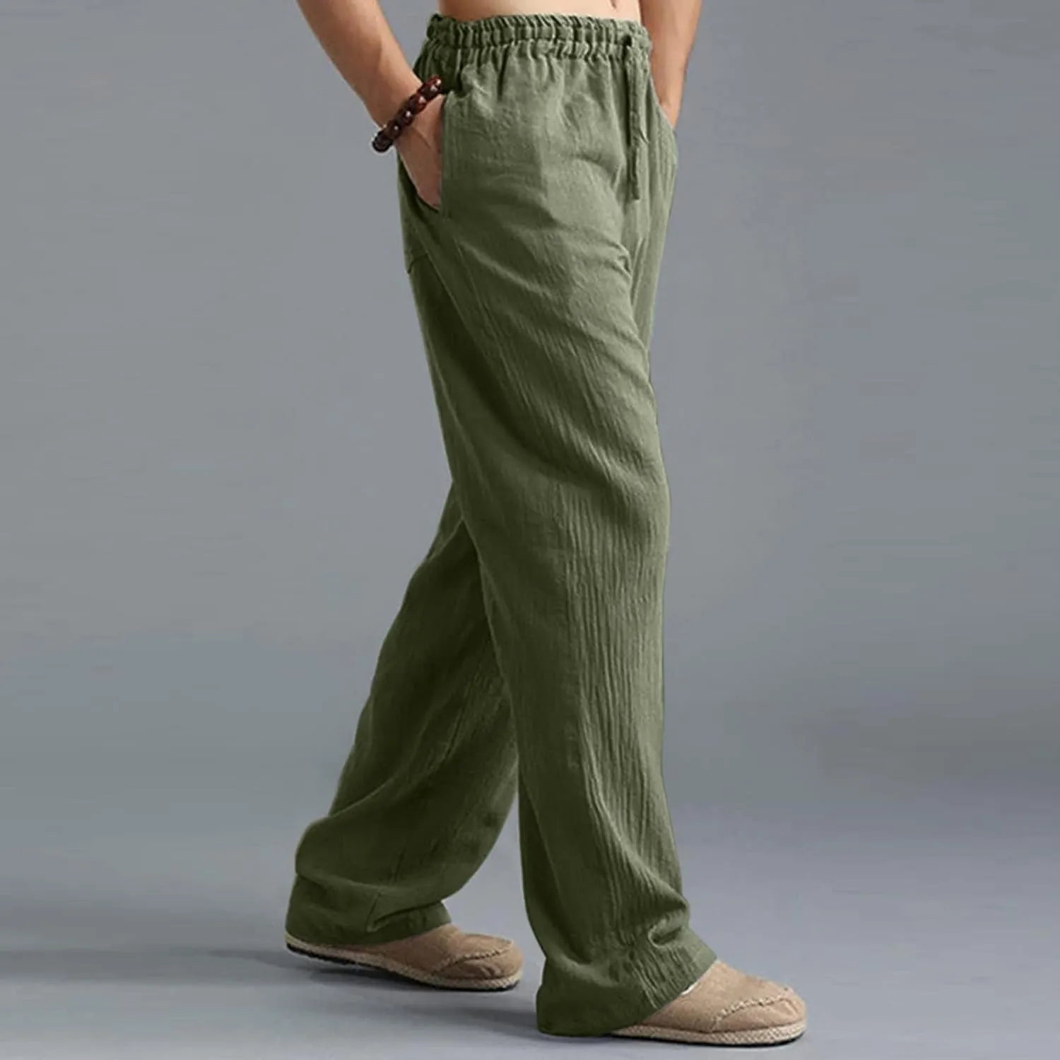 Mens Sweatpants with Pockets Big and Tall Gym Stretch Jogger Pants Mens Cargo Sweatpants Heavyweight Fleece Trousers