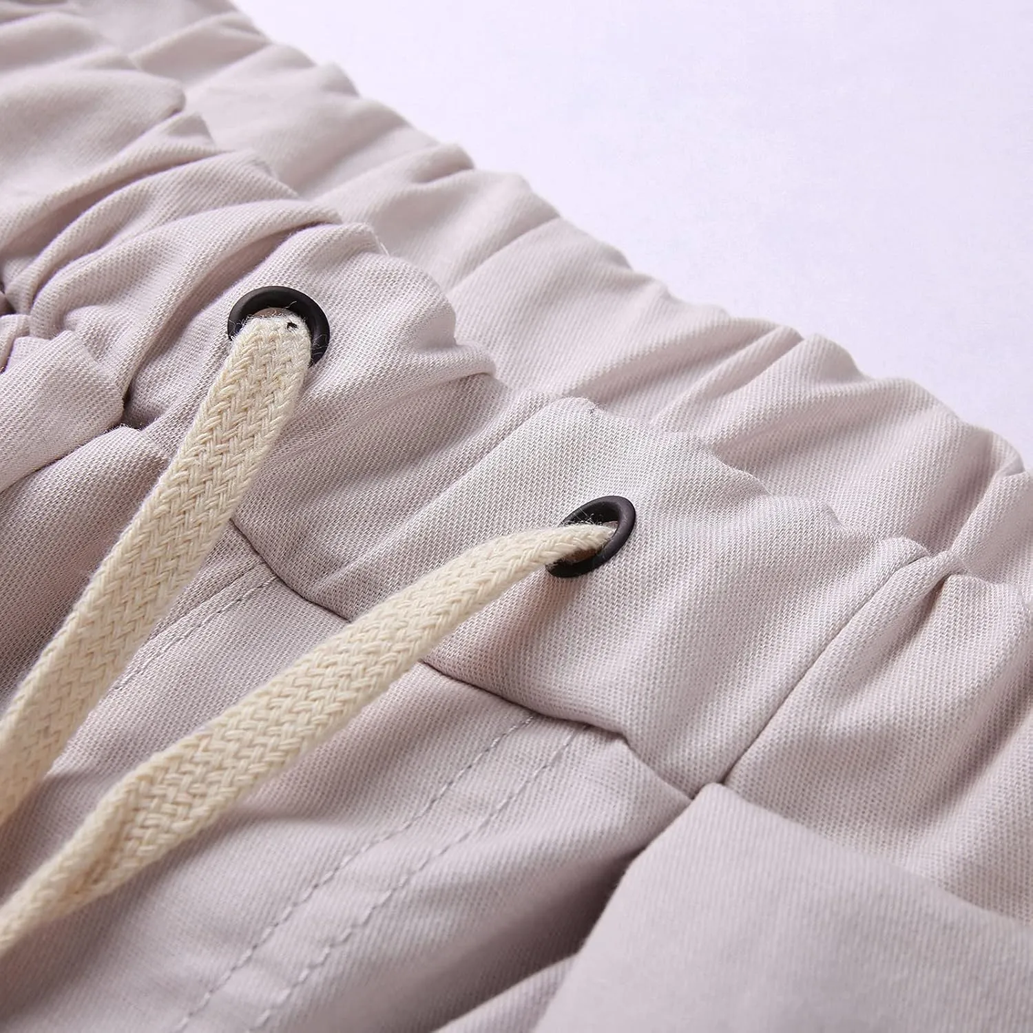 Mens Workout Cargo Sweatpants Heavyweight Fleece Cargo Sweatpants Stretch Elastic Waist Baggy Workout Jogger Pants