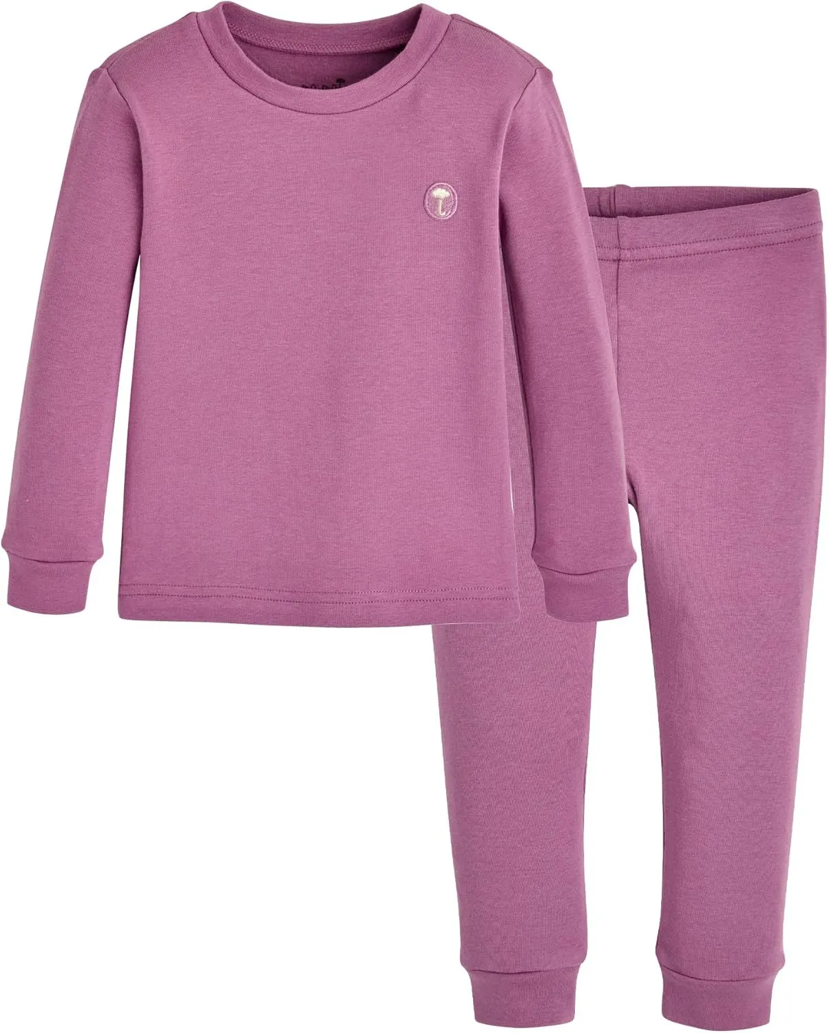 moimoln 6M-8Y Modal Cotton Solid Soft Breathable Baby Toddler Boys Girls Snug fit Pjs Pajamas Set Long Sleepwear Daily