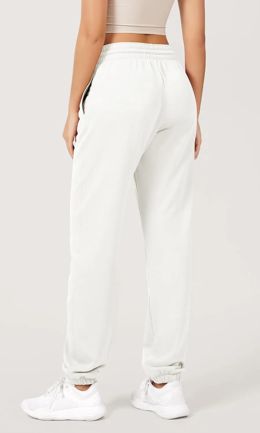 ODODOS Women's Sweatpants Cotton French Terry High Waist Drawstring Casual Lounge Pants with Pockets