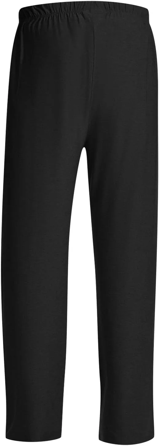 Pajama Pants Men Lightweight Soft Straight Leg Cotton Pj Pants Cozy Sleep Pants Loose Pajama Bottoms with Pockets