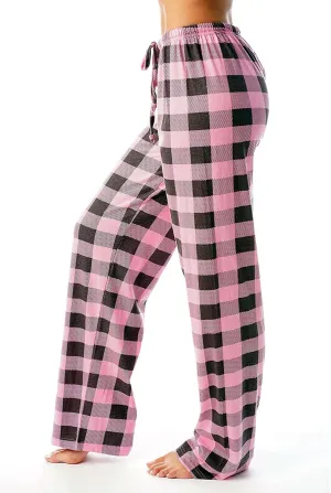 Pajama Pants Plaid Christmas Pajamas Pants for Women Wide Leg Pants Drawstring Pajama Bottoms Comfy Women's Sleepwear