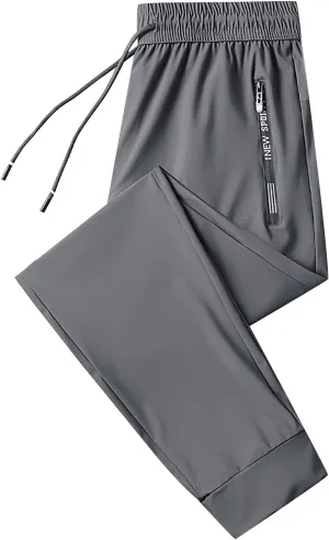 Palcomfy Glide Pants Pants Men's Quick Drying Sports Thin Stretch Quick Dry Pull-On Stretch Pants for Seniors Men