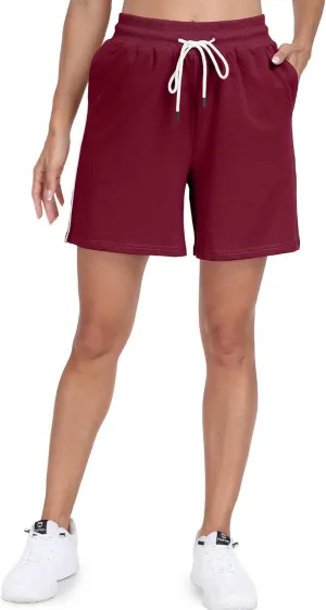 POSESHE Women's Large Size Running Casual Shorts Summer Sports Fitness High Waist Fitness Yoga Pants