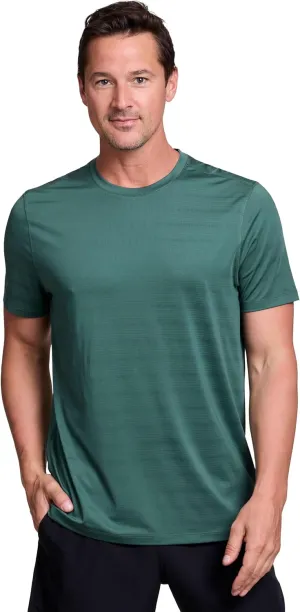 RBX Active Gym Shirt for Men, Short Sleeve Lightweight Stretch Jersey Mesh Quick Drying Crewneck Running Workout T-Shirt