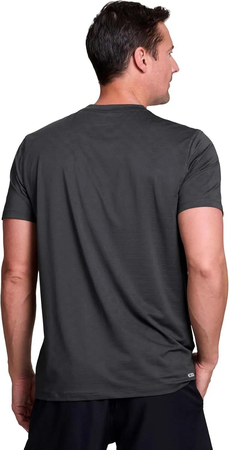 RBX Active Gym Shirt for Men, Short Sleeve Lightweight Stretch Jersey Mesh Quick Drying Crewneck Running Workout T-Shirt