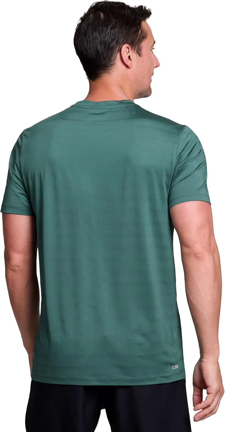 RBX Active Gym Shirt for Men, Short Sleeve Lightweight Stretch Jersey Mesh Quick Drying Crewneck Running Workout T-Shirt