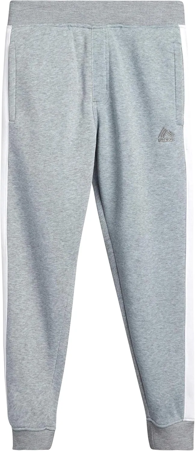 RBX Boys' Active Sweatpants - 2 Pack Performance Fleece Basic Jogger Track Pants - Athletic Pants for Boys (8-20)