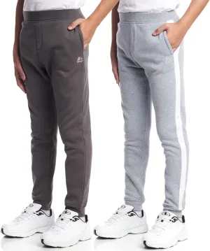 RBX Boys' Active Sweatpants - 2 Pack Performance Fleece Basic Jogger Track Pants - Athletic Pants for Boys (8-20)