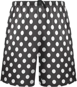 Retro Multicolor Polka Dot On Vintage Paper Texture Men's Pajama Pants Shorts Sleepwear Lounge Pajama Bottoms