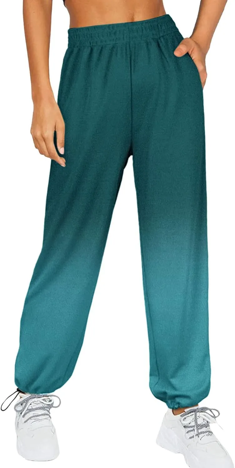 SHAOBGE Womens Sweatpants 2024,High Waisted Baggy Sweatpants Joggers Sport Active Workout Jogger Pants with Pockets Trousers