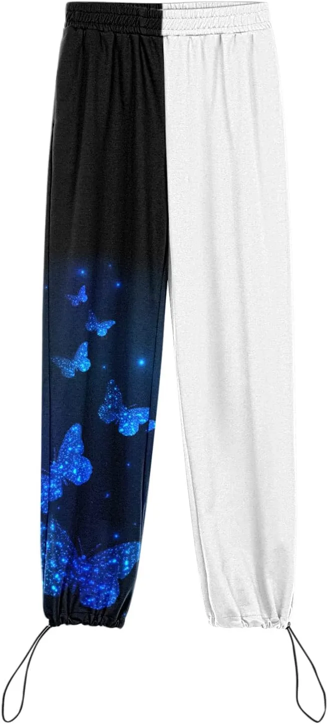 SHAOBGE Womens Sweatpants 2024,High Waisted Baggy Sweatpants Joggers Sport Active Workout Jogger Pants with Pockets Trousers