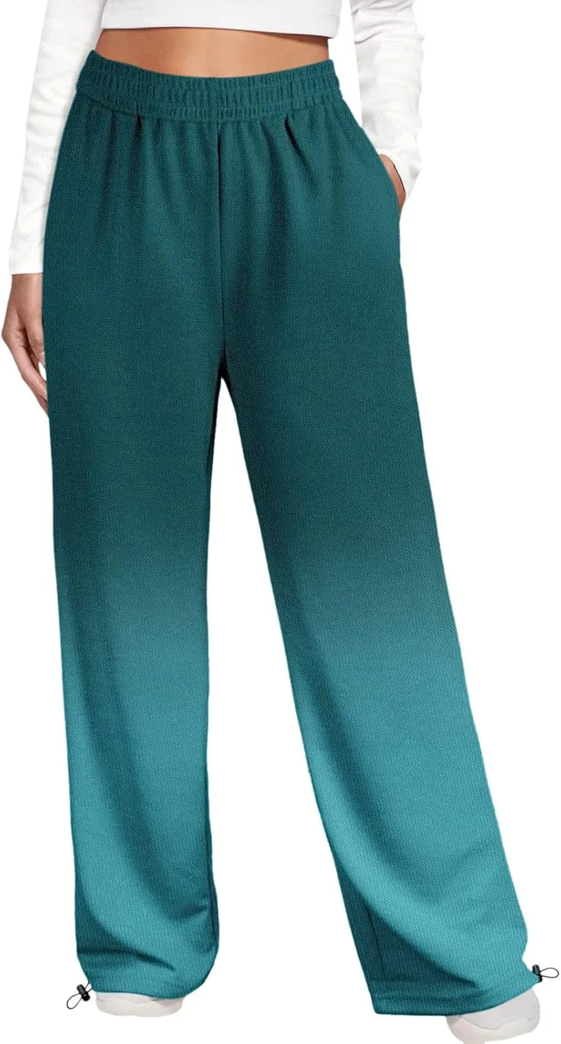 SHAOBGE Womens Sweatpants 2024,High Waisted Baggy Sweatpants Joggers Sport Active Workout Jogger Pants with Pockets Trousers