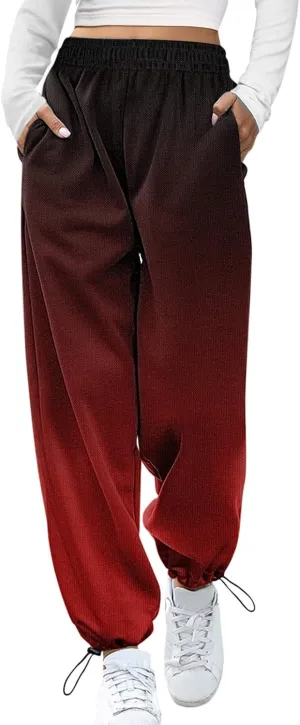 SHAOBGE Womens Sweatpants 2024,High Waisted Baggy Sweatpants Joggers Sport Active Workout Jogger Pants with Pockets Trousers