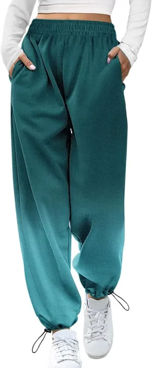 SHAOBGE Womens Sweatpants 2024,High Waisted Baggy Sweatpants Joggers Sport Active Workout Jogger Pants with Pockets Trousers