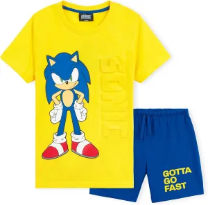 Sonic The Hedgehog Pyjamas for Boys Short Summer PJs Soft Breathable Lounge Wear Gamer Gifts for Boys