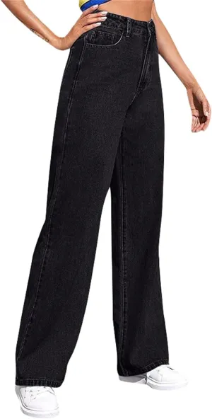 Straight Leg Jeans Woman Baggy Plus Size High Waisted Mother Mom 90s Boyfriend Denim Jeans Vintage Y2k Denim Pants