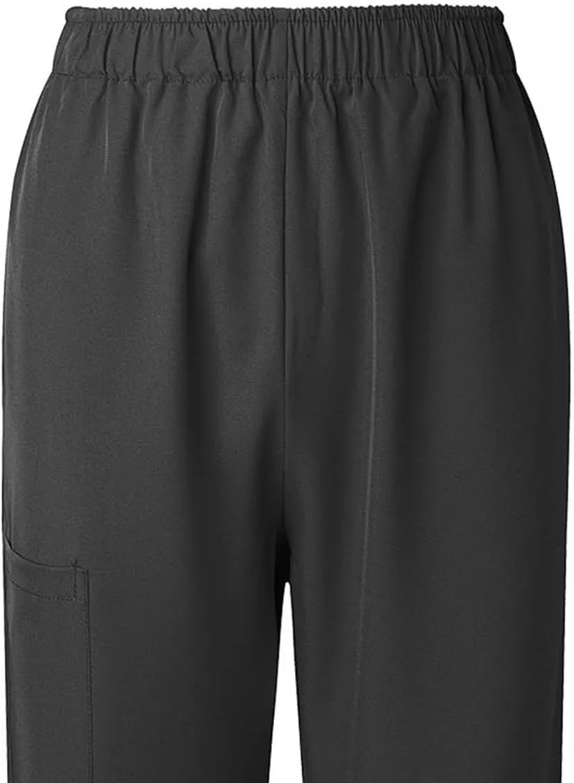 Straight Leg Scrubs_ Pants for Women Elastic High Nursing Uniform Trouser Home Attendant Lightweight Solid Long Pant