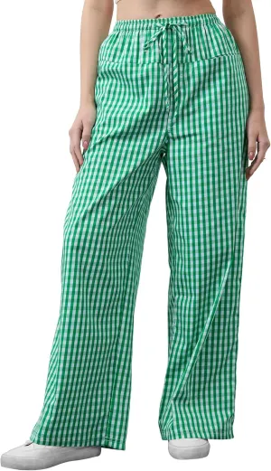 Striped Pants Women Wide Leg Trousers Drawstring Low Rise Casual Loose Lounge Pajama Pants with Pockets