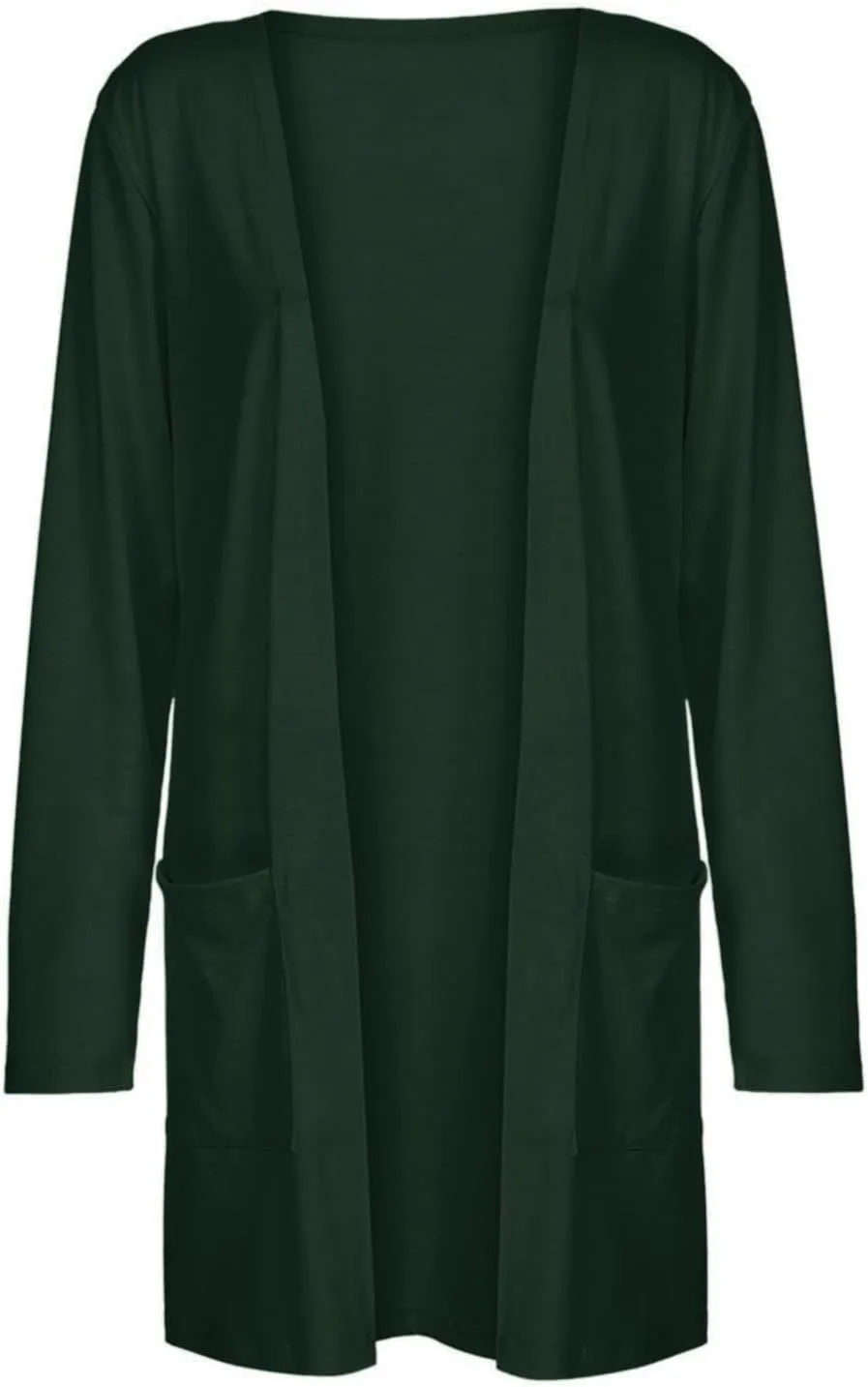 Summer Women's Long Sleeve Open Front Cardigan Casual Loose Lightweight Tops with Pockets