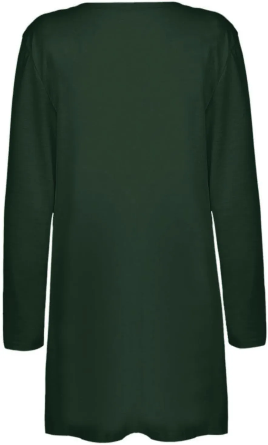 Summer Women's Long Sleeve Open Front Cardigan Casual Loose Lightweight Tops with Pockets