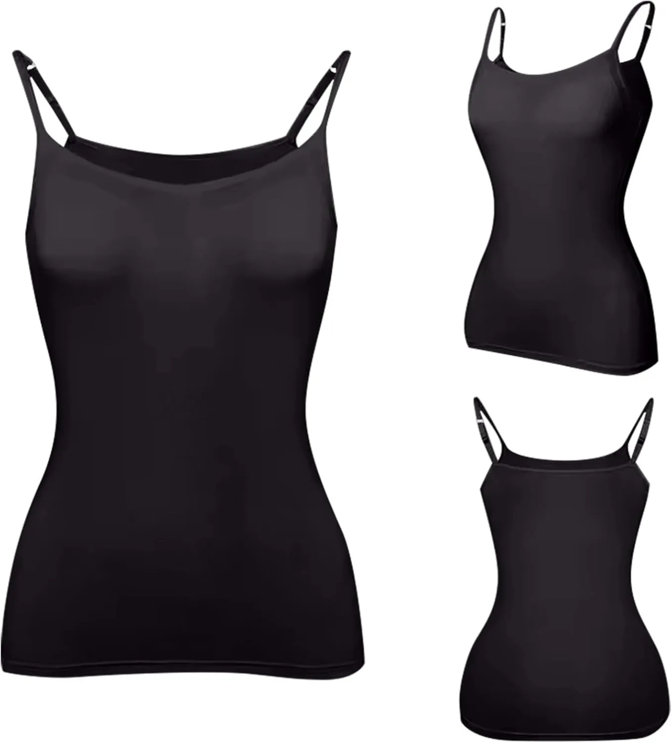 Tank Top for Women with Built in Bra 2025 Summer Shelf Bra Camisole Tops Womens Spaghetti Strap Cami Tank