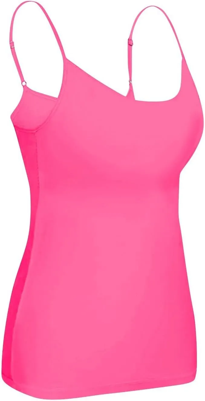 Tank Top with Built in Bra for Women 2025 Summer Basic Padded Tanktops Workout Yoga Shirts