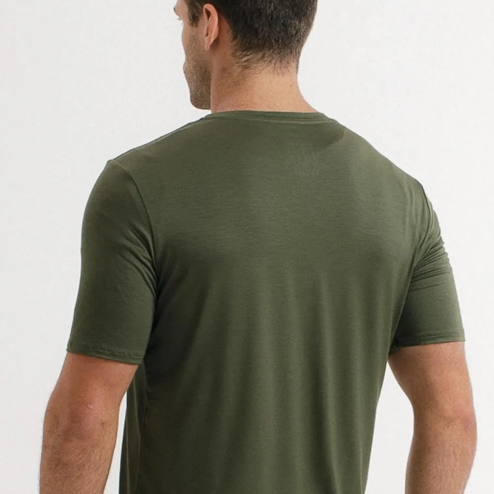Technological T-Shirt for Men - Odorless Fabric, Quick Dry - Comfortable Fit, Short Sleeve Basic, Workout Shirt