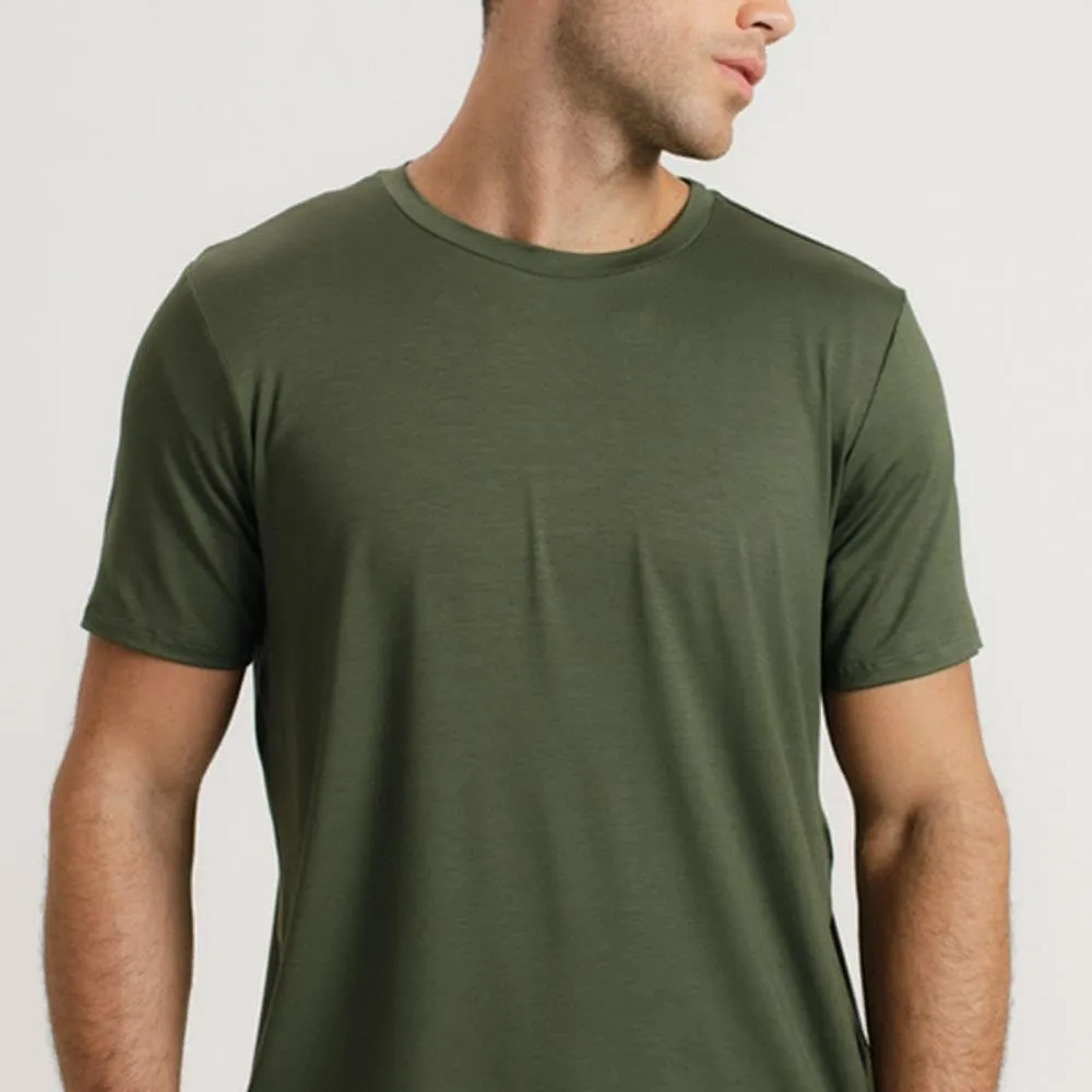 Technological T-Shirt for Men - Odorless Fabric, Quick Dry - Comfortable Fit, Short Sleeve Basic, Workout Shirt