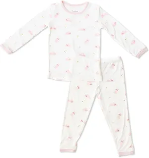 Toddler Pajamas – 95% Bamboo Viscose, 5% Spandex – Soft, Breathable Long-Sleeve Pajama Set for Kids, Sleepwear, Imported