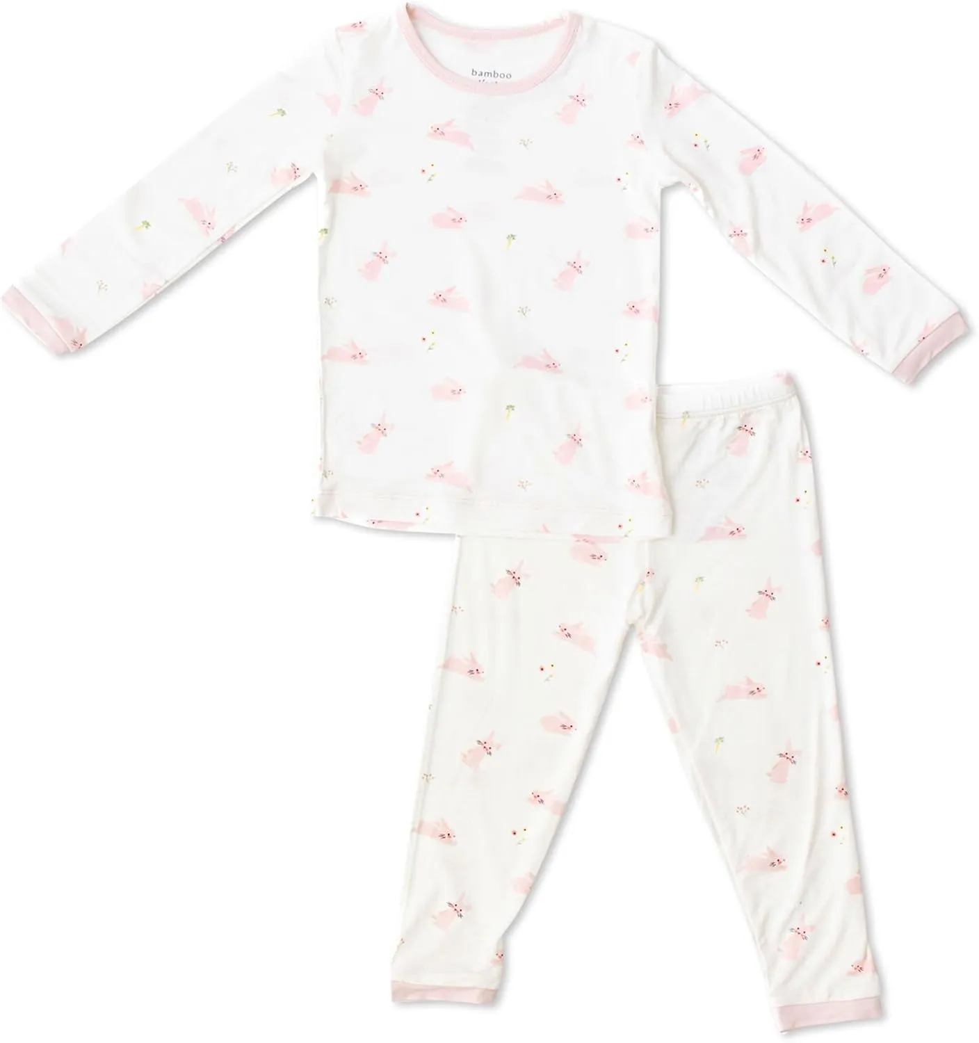 Toddler Pajamas – 95% Bamboo Viscose, 5% Spandex – Soft, Breathable Long-Sleeve Pajama Set for Kids, Sleepwear, Imported