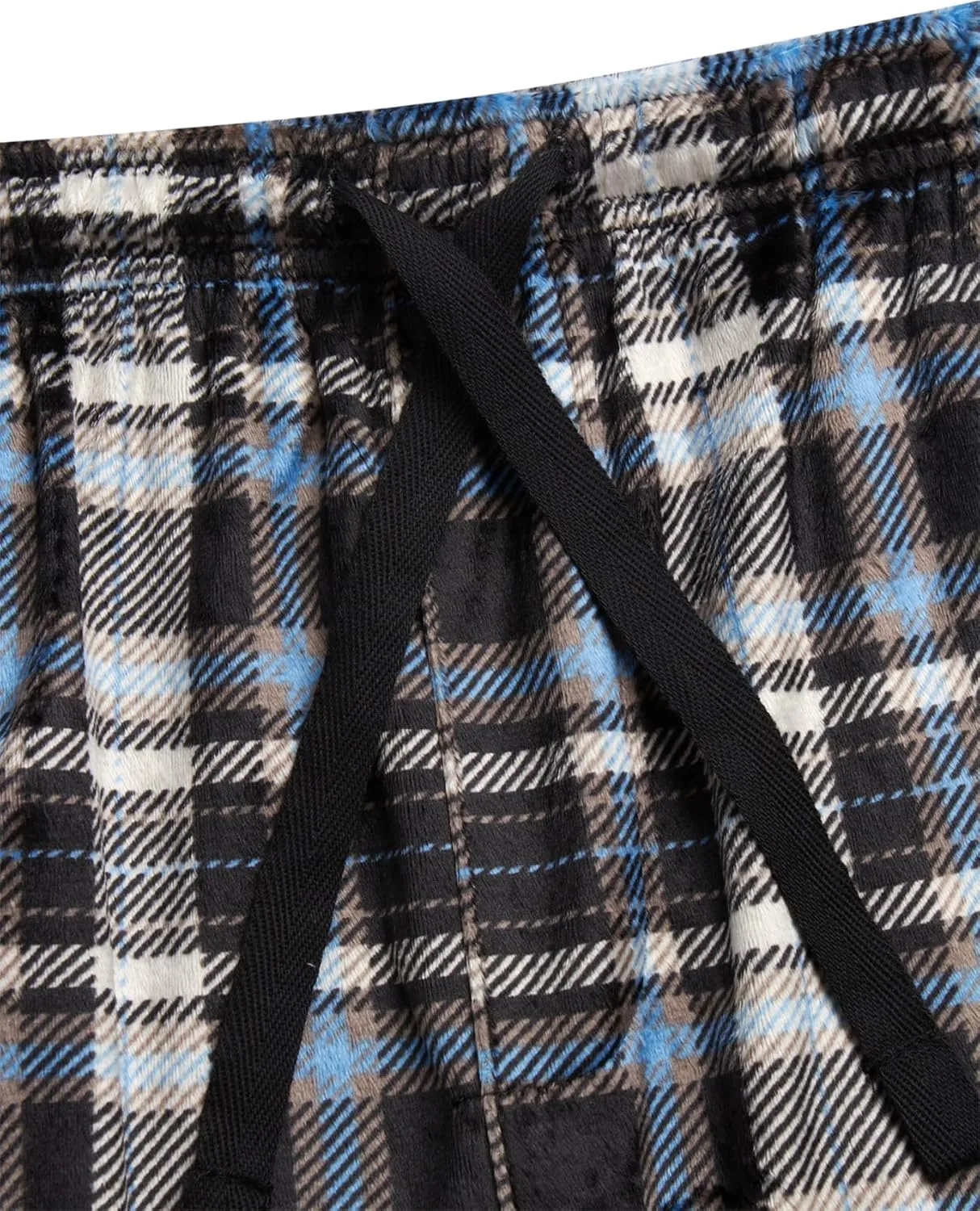 U.S. Polo Assn. Men's Pajama Pants - Soft Fleece Plaid Lounge Pants Sleepwear Bottoms for Men with Pockets (Sizes: S-XL)