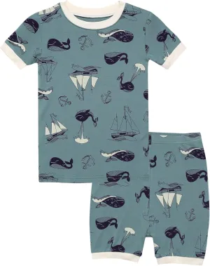 Vaenait Toddler Girls Boys Kids Girls Boys Animal Flower Patern Sleepwear Pajamas Summer Viscose Pjs