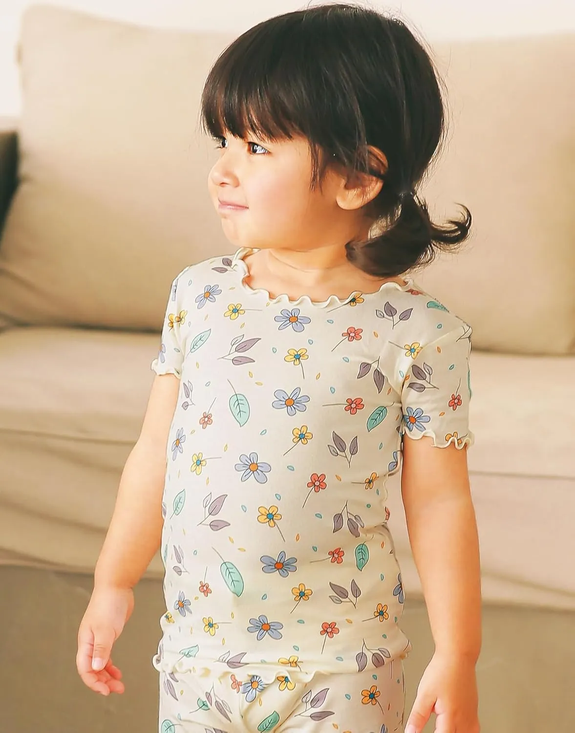 Vaenait Toddler Girls Boys Kids Girls Boys Animal Flower Patern Sleepwear Pajamas Summer Viscose Pjs