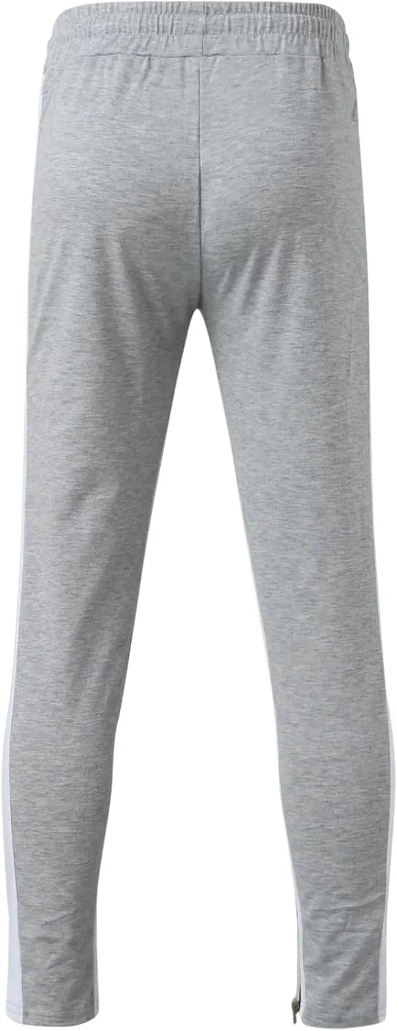 Vickyleb Cargo Pants for Men Stretch,Men's Workout Slim Fit Sweatpants Gym with Pockets Stretch Jogger Pants