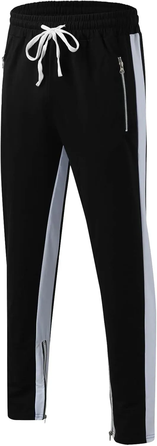 Vickyleb Cargo Pants for Men Stretch,Men's Workout Slim Fit Sweatpants Gym with Pockets Stretch Jogger Pants