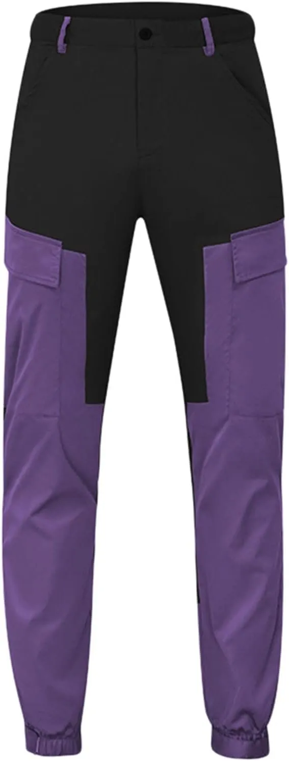 Vickyleb Cargo Pants for Men Stretch,Men's Workout Slim Fit Sweatpants Gym with Pockets Stretch Jogger Pants