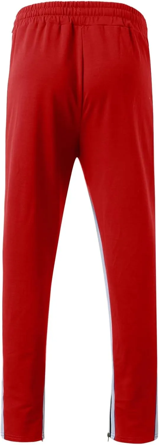 Vickyleb Cargo Pants for Men Stretch,Men's Workout Slim Fit Sweatpants Gym with Pockets Stretch Jogger Pants