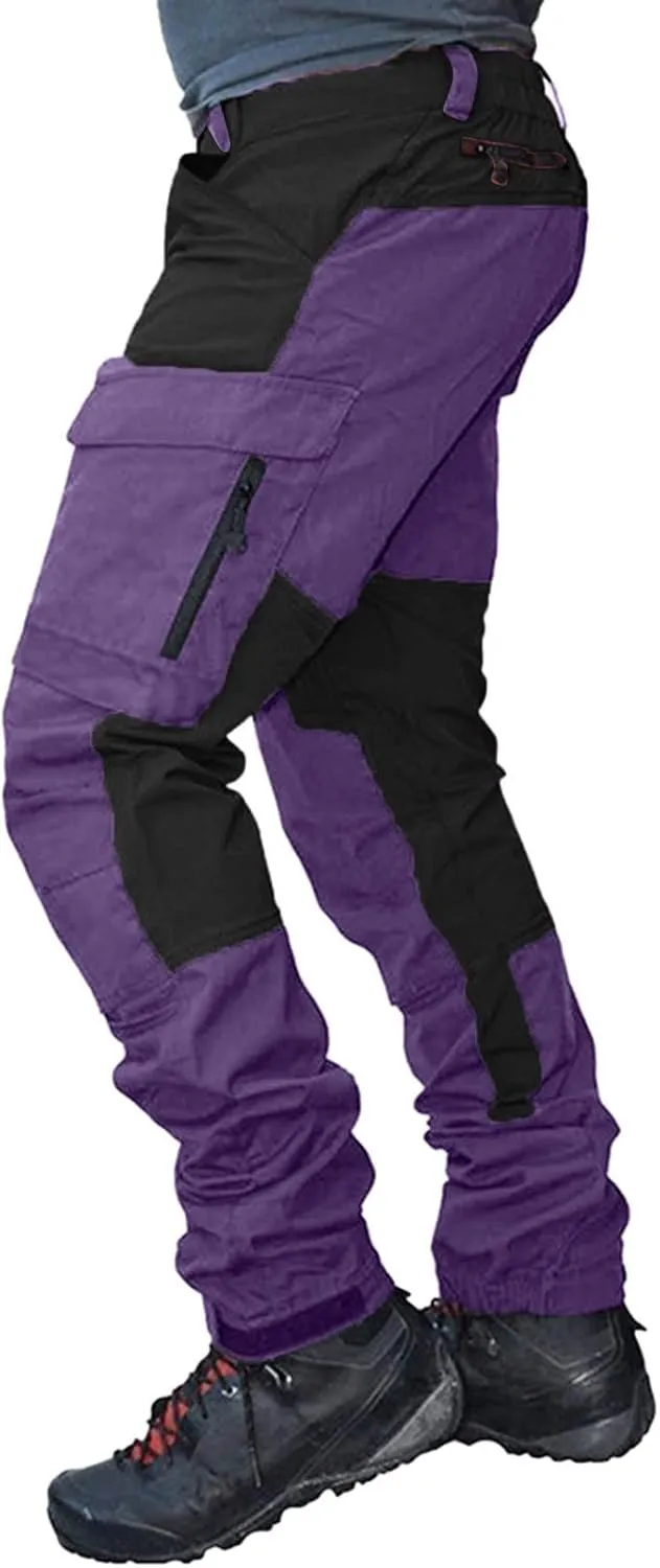 Vickyleb Cargo Pants for Men Stretch,Men's Workout Slim Fit Sweatpants Gym with Pockets Stretch Jogger Pants