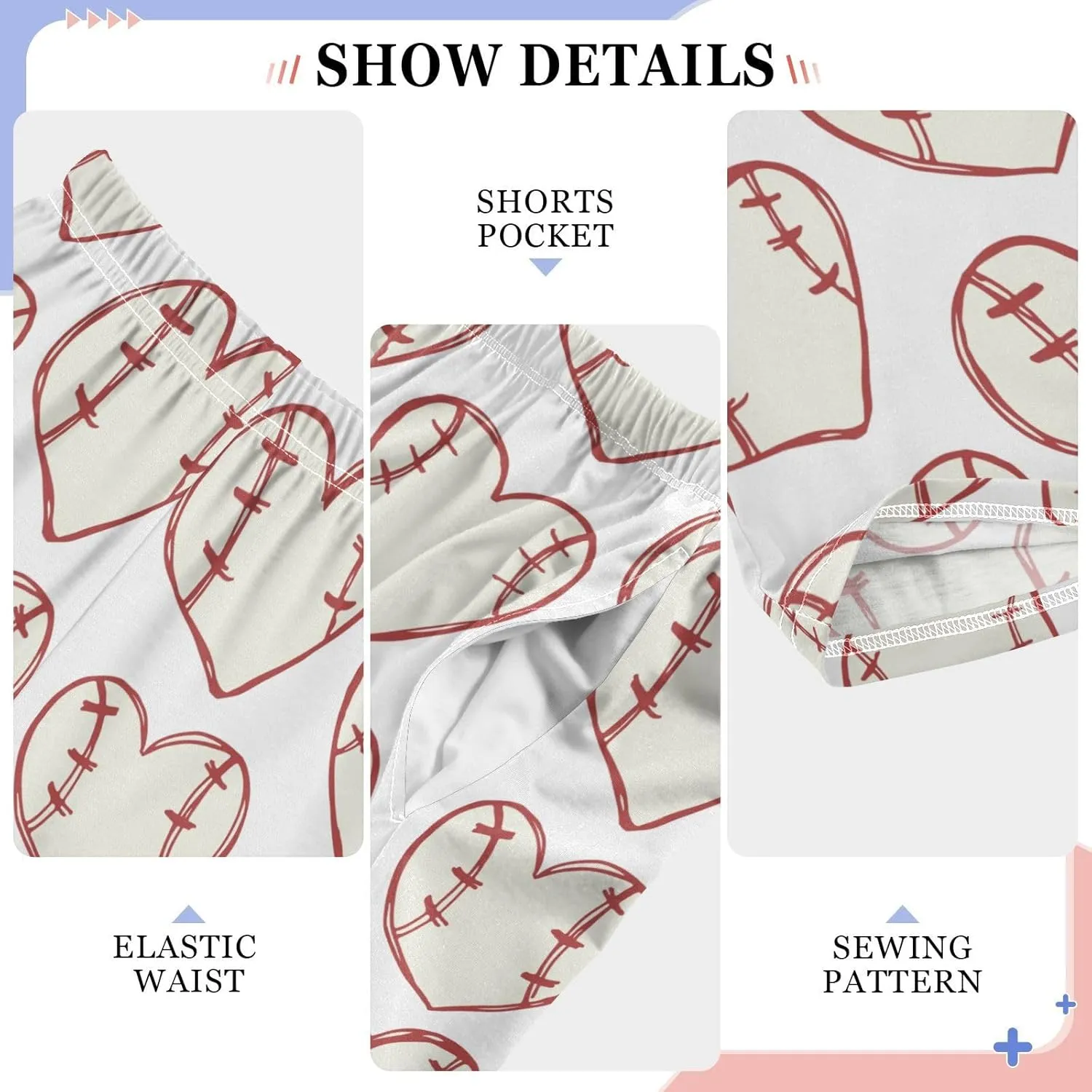 visesunny Boys' Pants Loose Lounge Jogger Pants Elastic Waist Pattern Long Bottoms Trousers with Tow Pockets Size S-XL