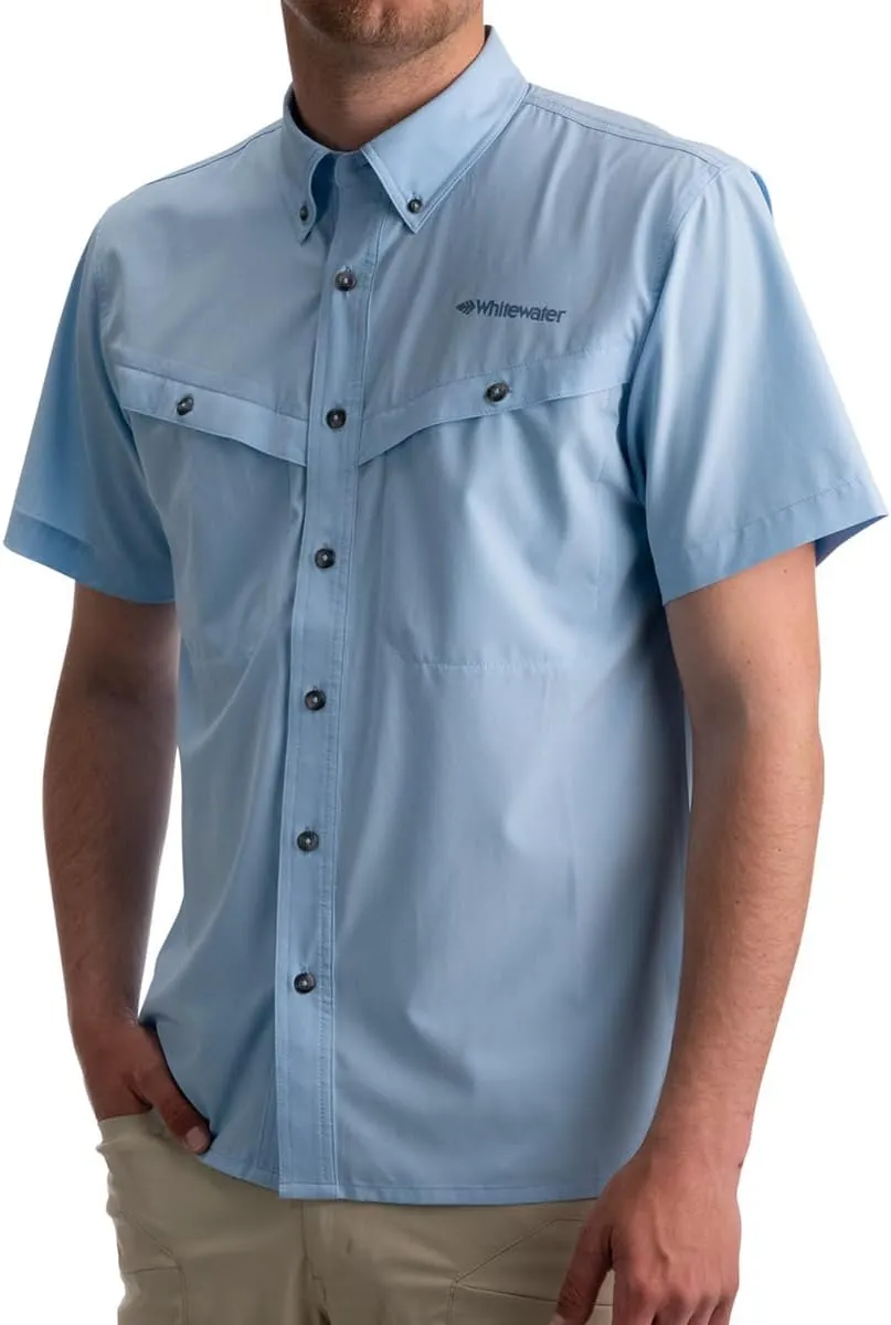 Whitewater Lightweight Moisture Wicking Short Sleeve Fishing Shirt with UPF 50