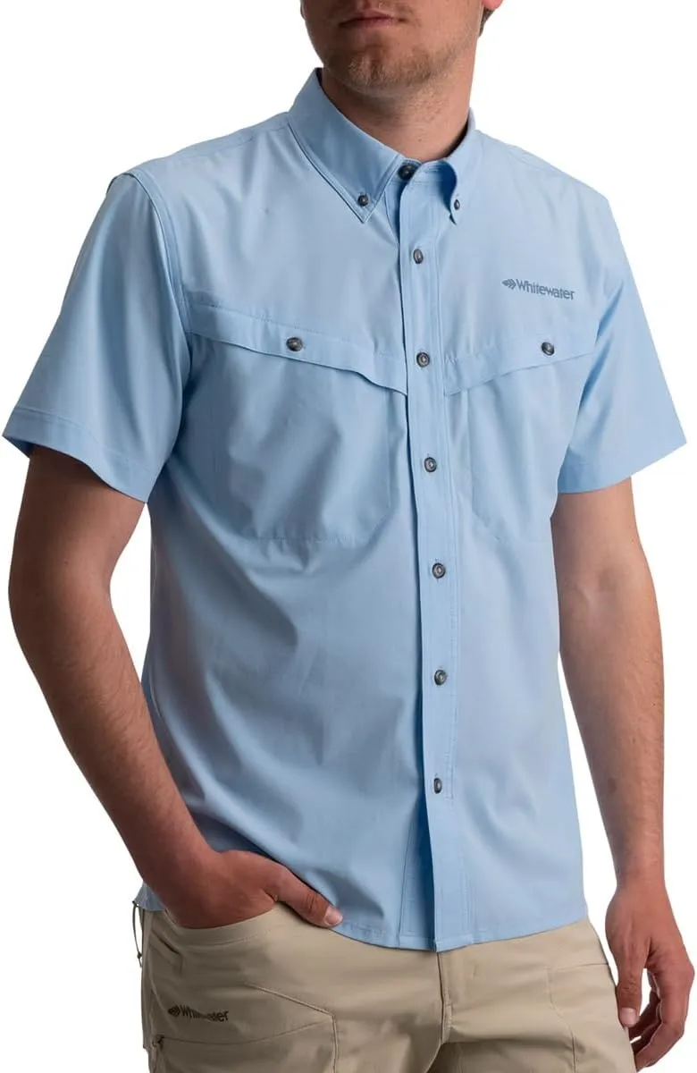 Whitewater Lightweight Moisture Wicking Short Sleeve Fishing Shirt with UPF 50