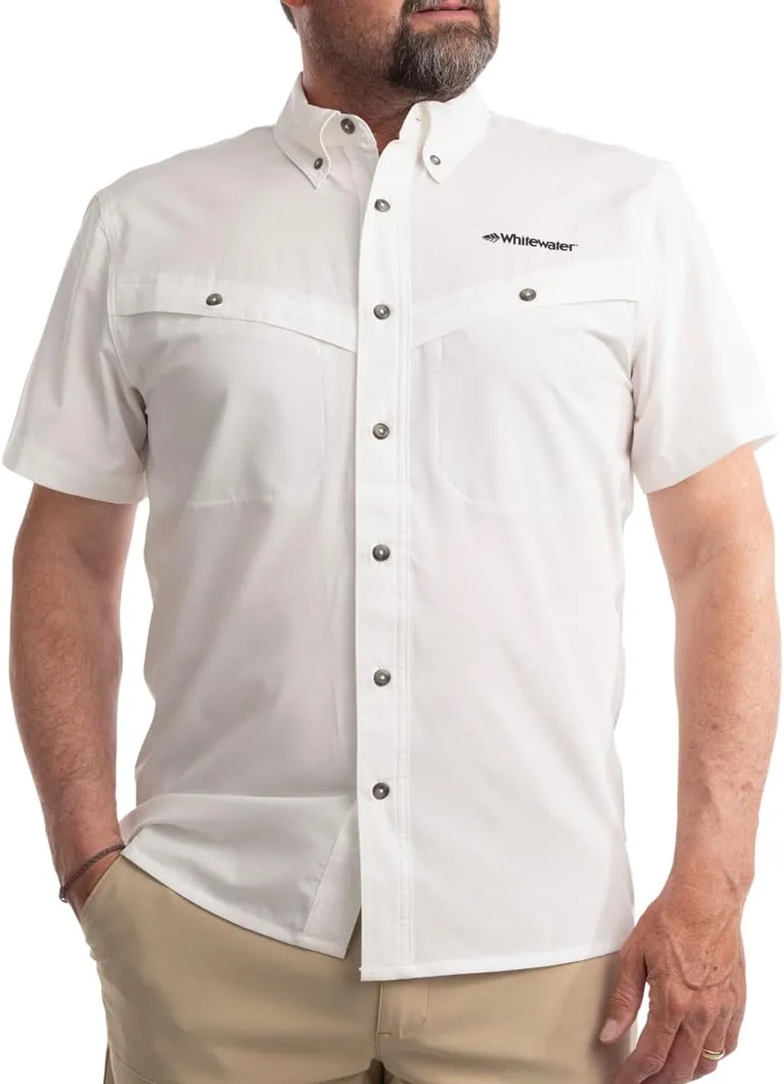 Whitewater Lightweight Moisture Wicking Short Sleeve Fishing Shirt with UPF 50